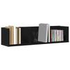 Wall Shelf Black Oak Effect 75 x 18 x 18 cm Wood Based Material