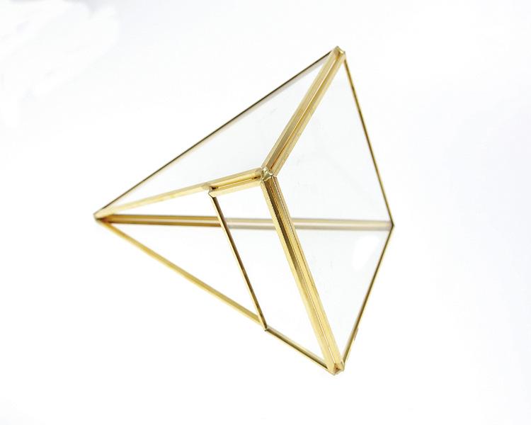 Nordic Glass Dome Geometric Greenhouse Vase: Decorative Flower Ornament for Home or Coffee Shop