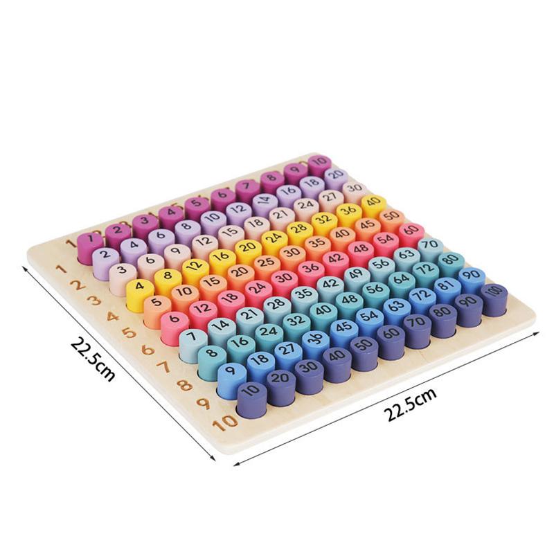 Montessori 99 Multiplication Board Maths Teaching Aid Multiplication Division Board Table Game Children's Early Educational Toys