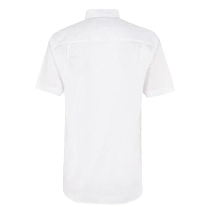 Pierre Cardin White Short Sleeve Shirt, Size 4XL