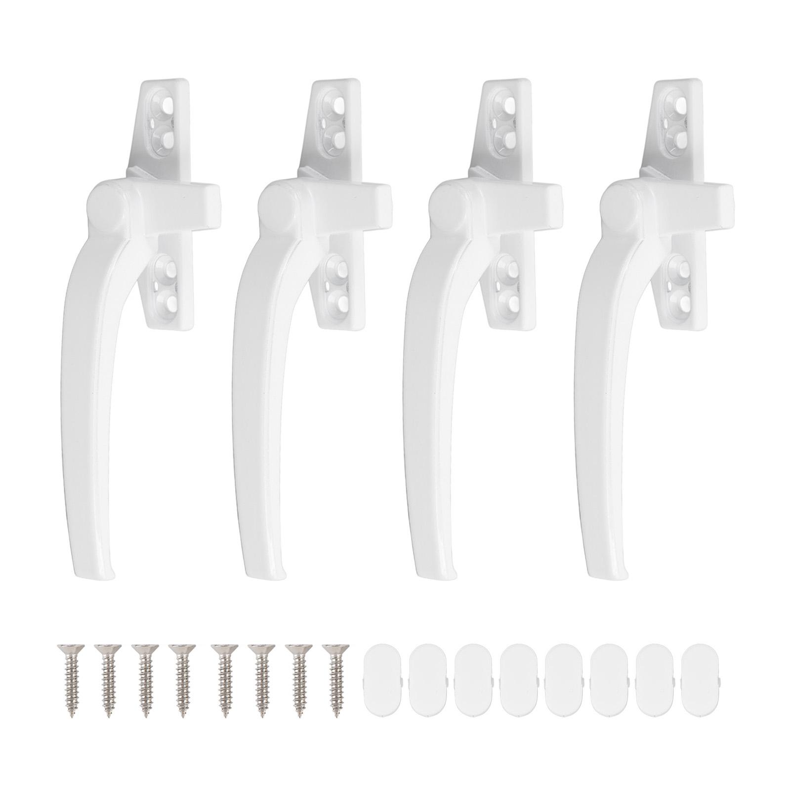 Aluminum Alloy Window Handle For Flat Open External Push Casement Security Lock Hardware Right Black