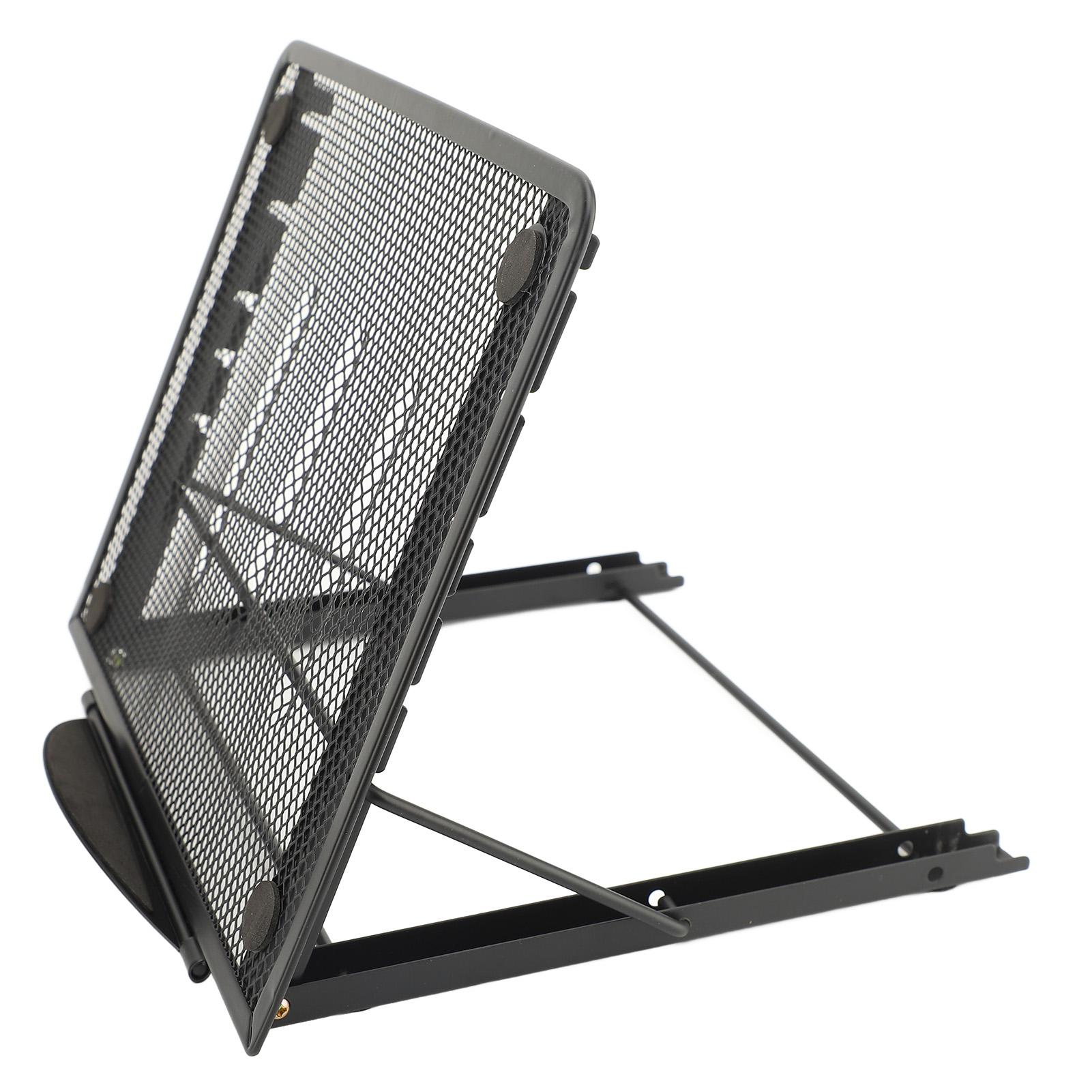 

Подставка для ноутбука, настольная, регулируемая, складная, вентилируемая, держатель для планшетного компьютера, универсальная, легкая чёрный