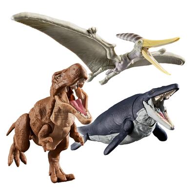 BANDAI SPIRITS Planosaurus i zestaw dinozaurów powietrznych Model plastikowy Ląd, Morze, Kodowane kolorami