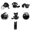 Fashionable Lovely Cats Enamel Brooches Cartoon Animal Pins Portable for Adding Elegant to Any Outfits