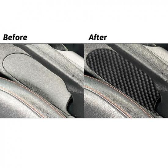 Carbon Fiber Interior Handbrake Base Cover Trim For Hyundai Veloster -