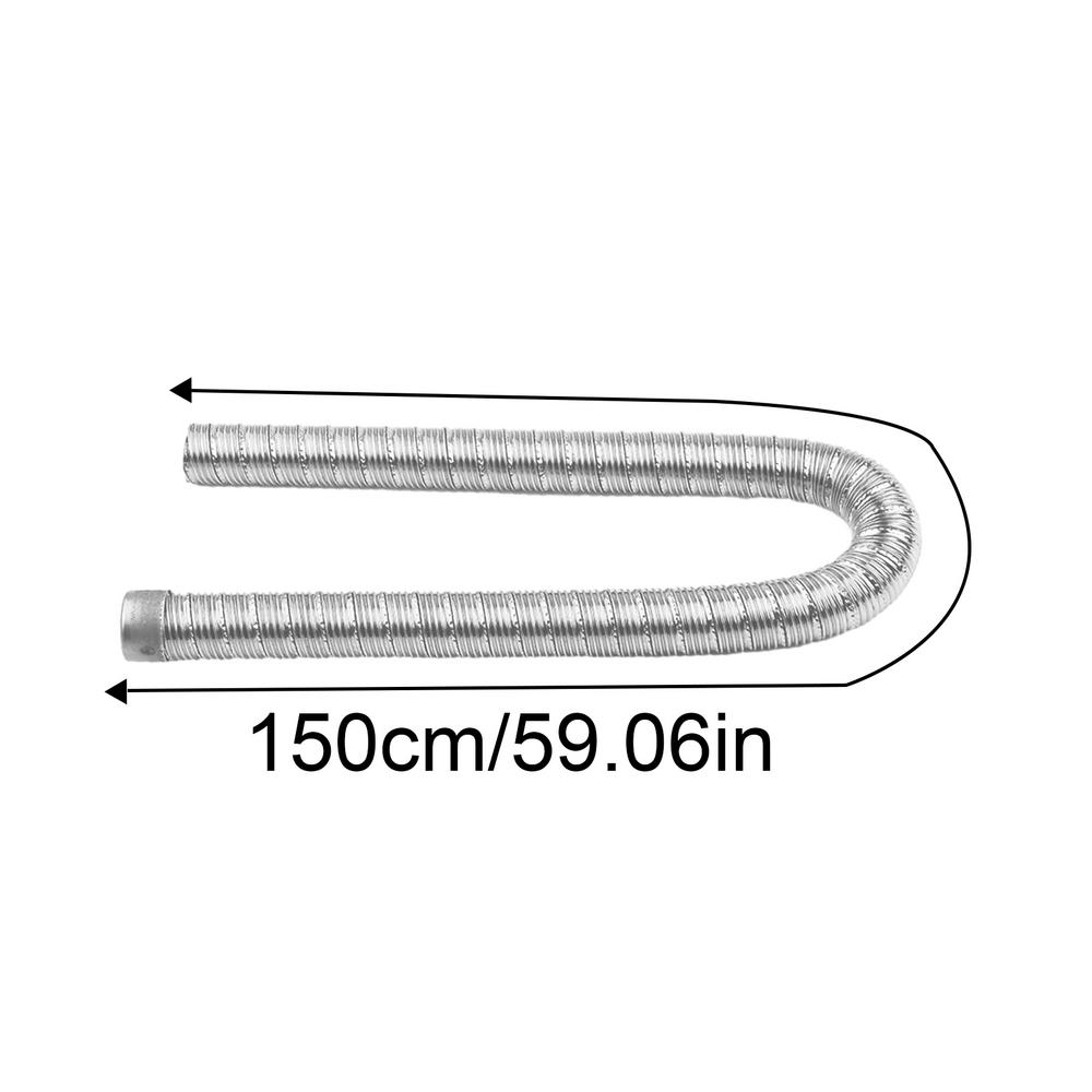 60/100/150/200cm Car Air Heater Exhaust Pipe Stainless Steel Auto Oil Tank Vent Hose Air Parking Heater Exhaust Hose Line