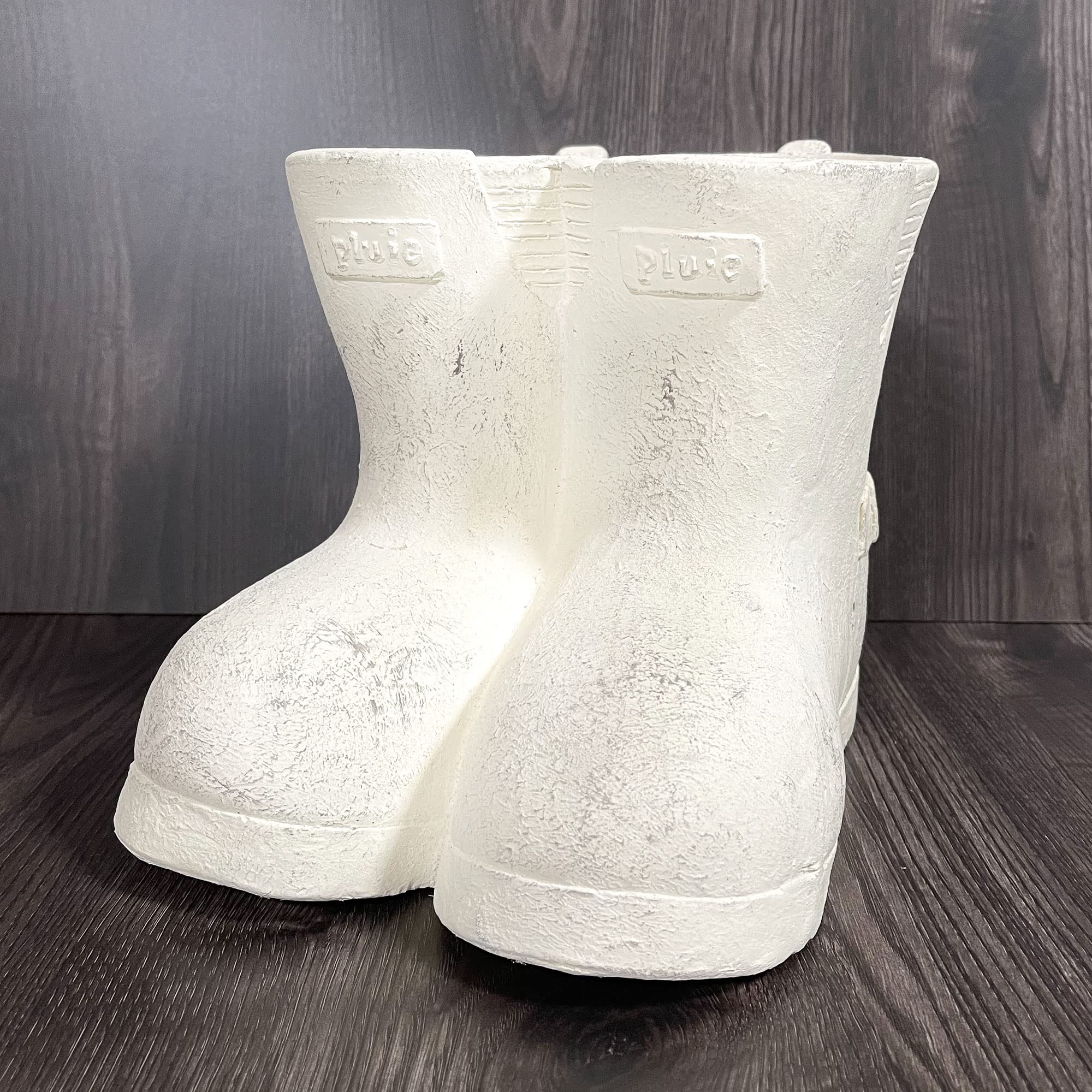 

Flower PotPot [Boot Shape] Planter StylishFiberglass PotPlanterWhiteWith Bottom Hole Shoe Shape Boot Shape