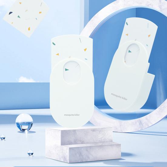 Mosquito Lamp Fruit Fly Trap with Sticky Pads Residue-free Plug-Play Highly Effective UV Blueish-Purple Light EU Plug Fly Trap