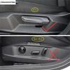 For Volkswagen VW Tiguan MK2 Touran Golf MK7 T-ROC T ROC Car Styling Seat Adjustment Knob Button Switch Cover Trim Accessories
