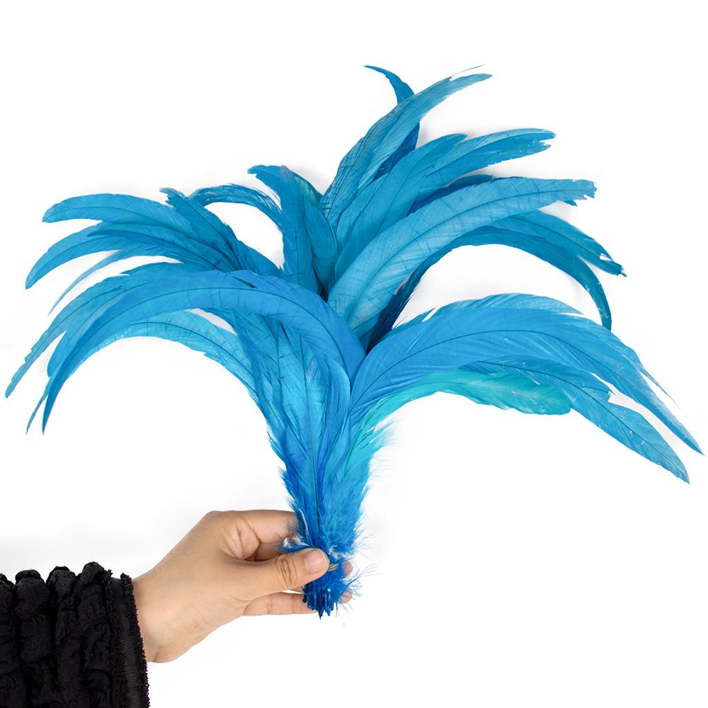 50/100 Stück 25-30cm Hahnenfeder Hochzeitsbasteln DIY Naturfeder Handarbeit Party Feder Karneval Kopfschmuck Dekoration