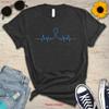 Esophageal Cancer Heartbeat T Shirt Ribbon Vintage Stretched Unisex Slightly Versatile Breathable Fashion Graphic