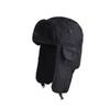 Unisex Warm Fleece Lined Winter Hat With Ear Protection Windproof Outdoor Ski Cap Cold Weather