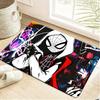 Bath Mat 1pc, Spider- Jump Pose, MARVEL Flannel Rectangular Mat, Bathroom Non-Slip Entrance Mat, Fun Door Decoration Mat, Home