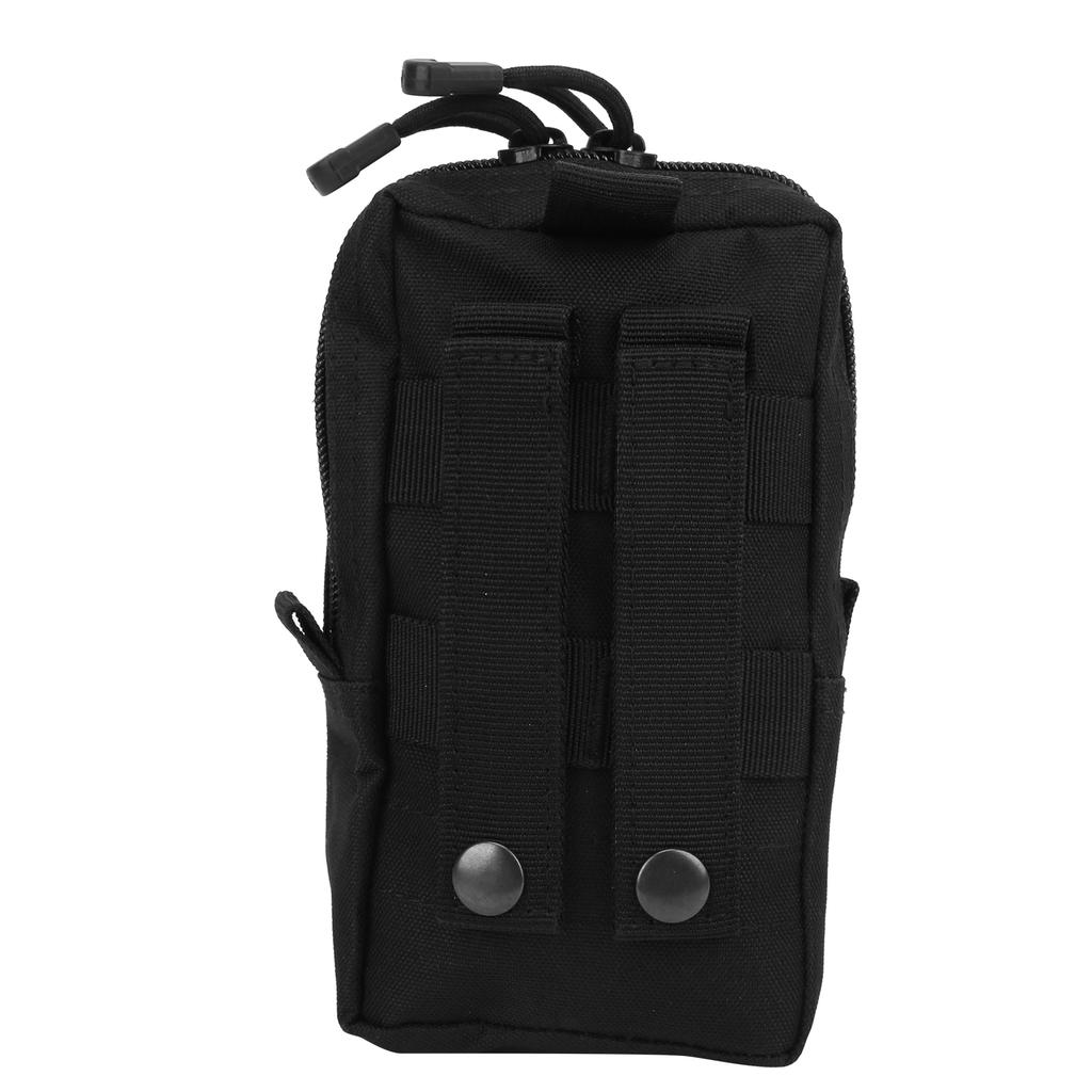 Militärische Handytasche Handy Utility Hüfttasche mit Kartenschlitz EDC Herren Weste PackSchwarz