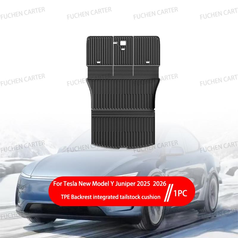 For Tesla New ModelY Juniper2025 2026 TPE metal pedal foot pad Waterproof Luggage Mat Wear-resistant Foot Pads ModelY Trunk Mats