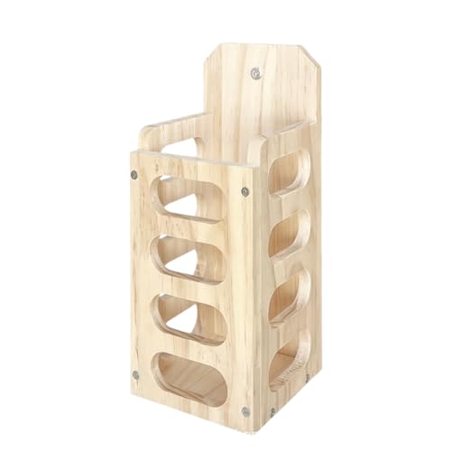 

S.T.S.G Timothy Hay Pot, Wooden, Washable, for Feed, Hay, and Rabbits and Guinea Pigs (Vertical)