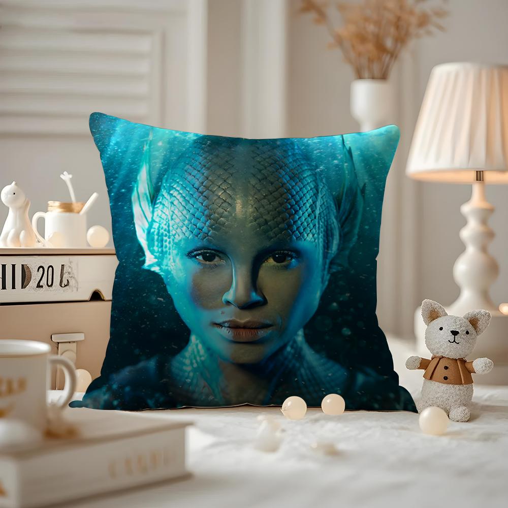 Cushion Cover Anti-dustmite Pillowcase Invisible Zipper Silky Short Plush Sofa Cushion Cover The War Between The Land And The Se
