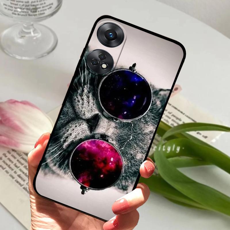 For Oppo Reno8 T 4G 5G Case Reno8T 8T Cool Fashion Soft Silicone TPU Phone Cover For OPPO Reno8 4G 5G Shockproof Bumper Fundas