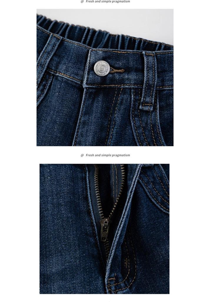 2026 Spring Plus Size High Waist Jeans for Women - Slimming Elastic Waist Straight & Wide Leg Pants.
