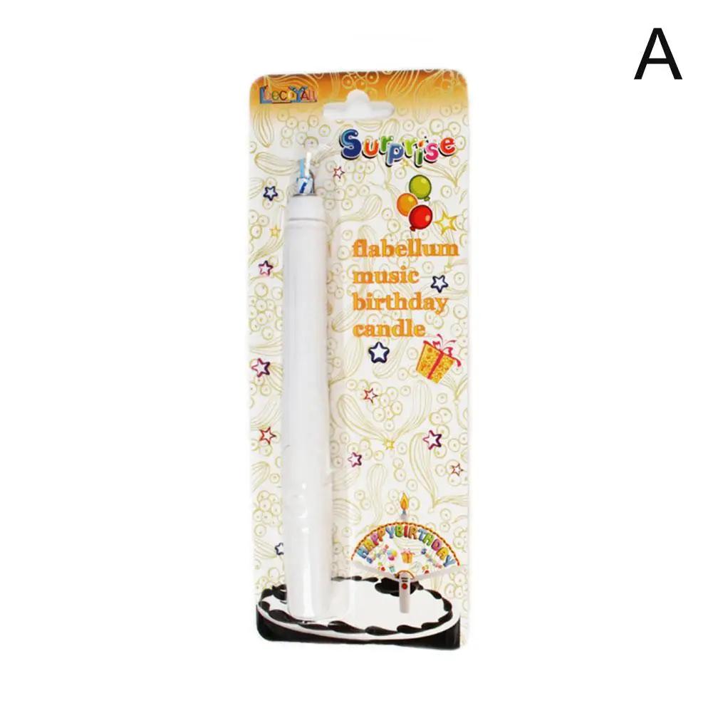 1PC Creative Surprise Fan Birthday Candle Birthday Birthday Decoration Decor Party Candle Candle Cake Clown Cake Happy