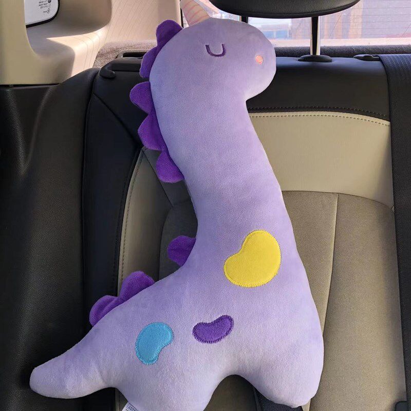 Car Seatbelt Pillow Shoulder Pad Neck Pillow Cartoon Seatbelt Cover Cute Child Seatbelt Holder New Purple Unicorn Right