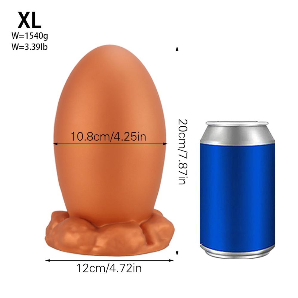 Giant T-Rex Egg Anal Plug - Premium Liquid Silicone Soft Anal Toy for Anal Training