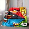 1Pc Angry Birds Characters Flannel Blanket, Soft And Comfortable, Casual Warm, Camping Travel, Christmas, Halloween Xmas Gift N191