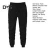 Pantaloni sportivi da uomo, tinta unita, con elastico alla caviglia, pantaloni larghi, con coulisse e cuciture rinforzate sulle tasche, per l'esercizio quotidiano