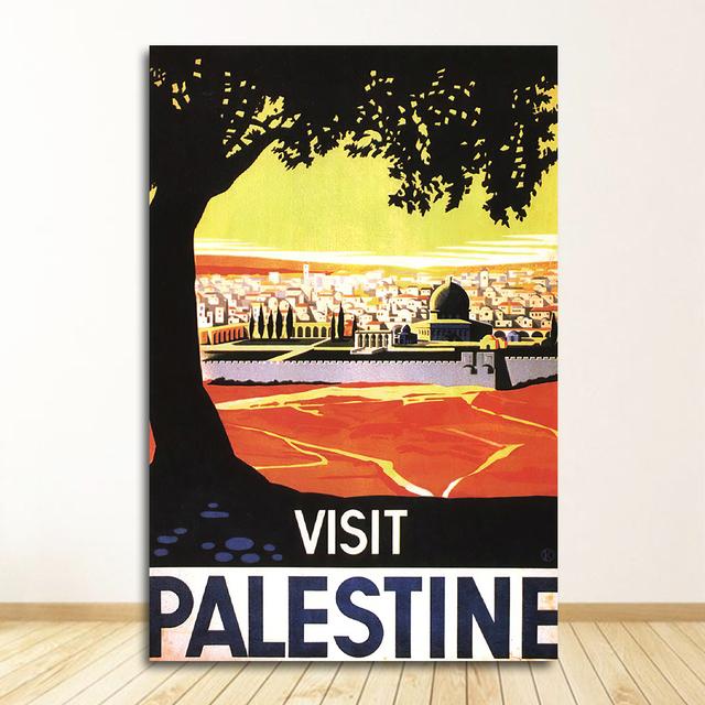 Prints Wall Art Canvas Painting Room Home Decor Bangkok Tel Aviv Europe World City Tour Travel Scenery Vintage Landscape Poster