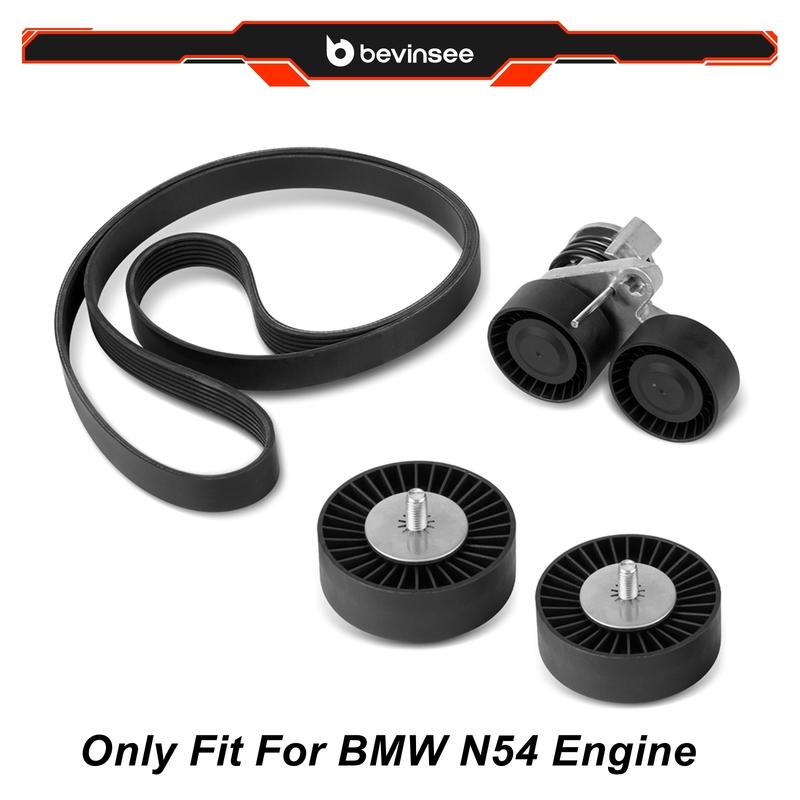 For BMW N54 Drive Belt Pulley Tensioner Kit, for BMW E90 E92 E93 E91 E82 E88 335i 335is 335xi 135i 1M 2005-2010