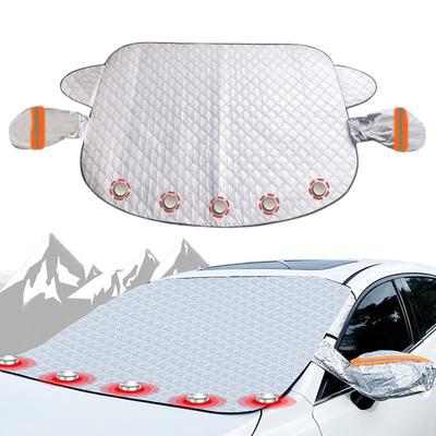 Capa para Para-brisa de Carro, Capa de Neve com Cobertura para Espelhos Laterais, Protetor de Para-brisa com Bordas Magnéticas para Carro SUV CRV Caminhões