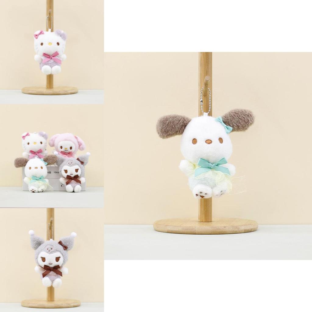 Charming Sanrio Plush Doll Keychain With Kuromi My Melody And Cinnamoroll Style
