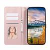 For iPhone Air Case Splicing Imprinted Rhombus Leather Phone Cover with Wrist Strap