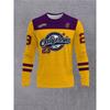 Men's T-shirt, Hockey Casual Wear, O-neck Daily Sweatshirt, Breathable Long-sleeved Top, Men's T-shirt