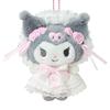 Sanrio Mascot Holder Ages 6 and 010219 (White Frill) Kuromi, Up,