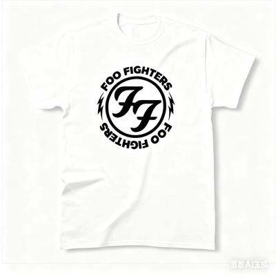 2026 Foo Fighters T-Shirt Herren Rundhals Geschenk Band Musik High-End Luxus Ist für Beide Männer und Frauen Oberteil Y2k