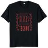 Soft Kisses Hard Technology T-Shirt Herren Damen Lustig Pop Y2k Grafik Streetwear Baumwolle Unisex Sommer Streetwear T-Shirts