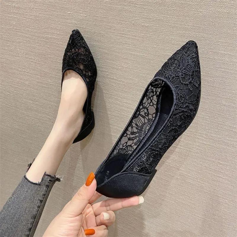 Fashion Fashion Breathable Slip-on Women's Flat Shoes Offer Comfortable and Elegant High Quality Vacation Chic Point 39 Ladies Footwear