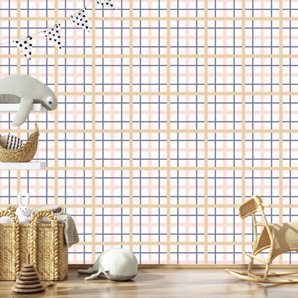 3D wallpaper with a checkered optical geometric pattern for the living room and bedroom 50x1000