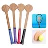 Tennis Sweet Spot Racket Wooden Tennis Spoon Swing Training Racket Accuracy