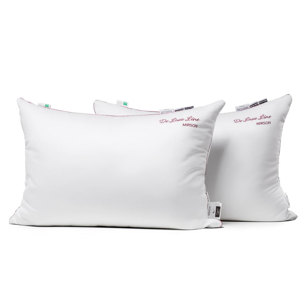 Down-Filled Pillow №901 De luxe Hand Made — 90% down, 10% feather, Fill Power 500, Medium.