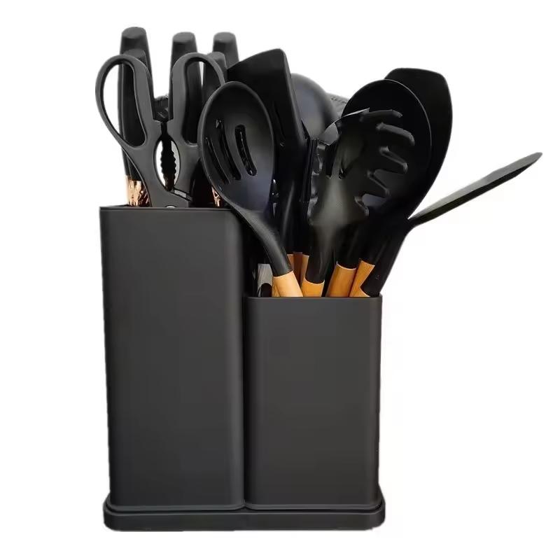 19PCS Kitchen Utensils Set Non-Stick Cookware for Kitchen Wooden Handle Spatula Egg Beaters Kitchenware Kitchen Accessories