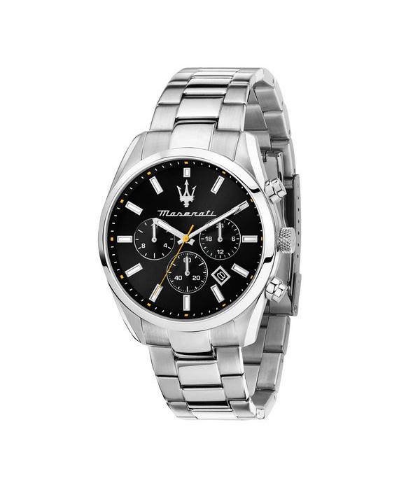 Maserati Attrazione Chronograph Stainless Steel Black Dial Quartz R8853151010 Men's Watch