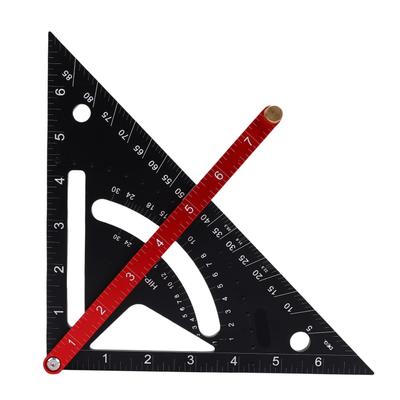 Zimmermannswinkel Bidirektional Verstellbare Positionierstange Doppelseitige Skala Multifunktional Aluminiumlegierung Dreieck