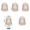 5/10Pcs Silicone Finger Sleeve Slip Antis-scalding Needle Flip Book Money Playing Piano Thimble Tip Hollowed Out Breathable