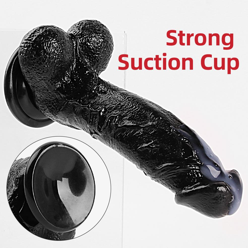 Silicone Realistic Dildo Women's Lesbian Rubber Dildo with Suction Cup Big Dick Penis Sexy Adult Toy