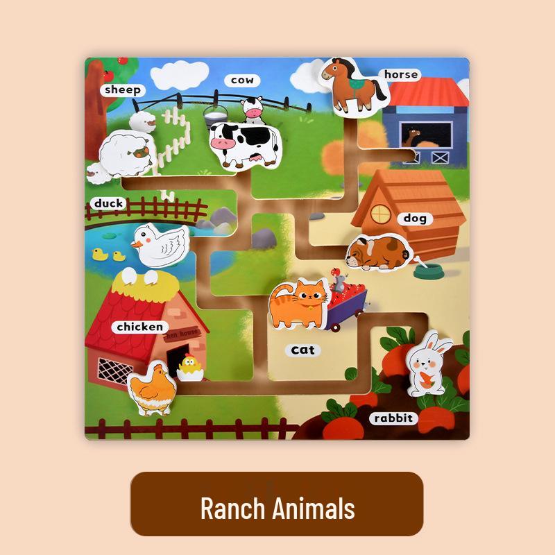 Baby Maze Game: Early Education Puzzle for Fine Motor Skills & Focus