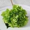 Wedding Garden 45CM Artificial Hydrangea Blue Colorful Flower Bouquet With Leaves Realistic Fake Silk Flowers