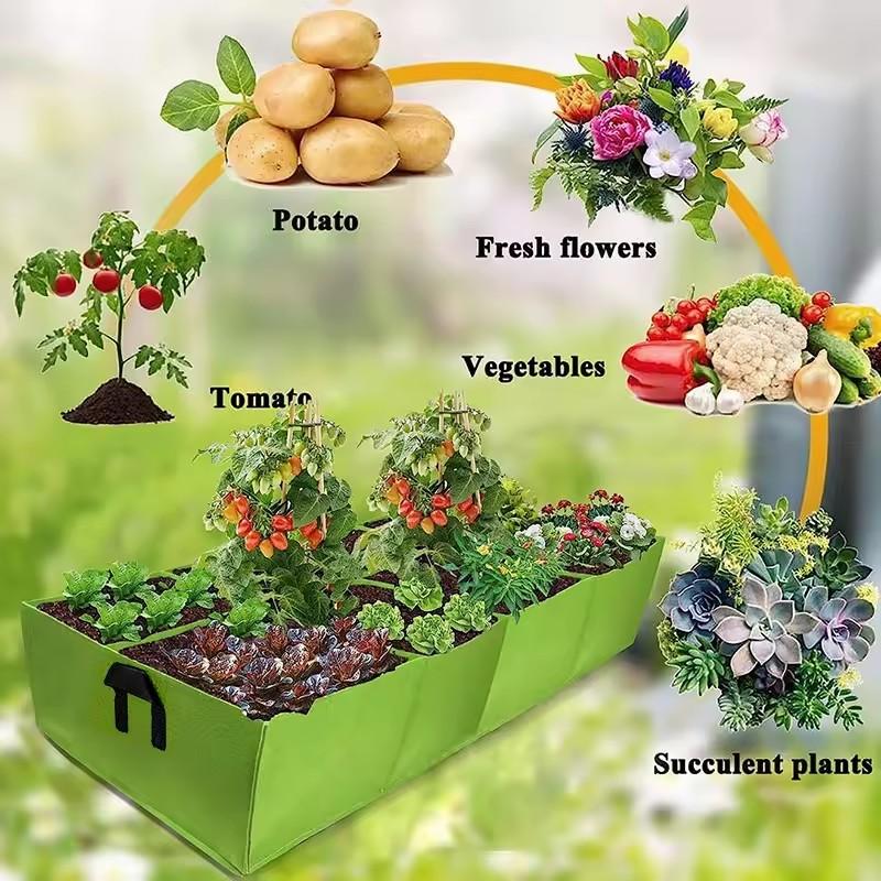 6/7/9/31Gallons Planting Bag Felt Grow Bag Vegetables Fruits Nursery Pot Flowerpots Home Garden Planting Supplies Seedling Bags