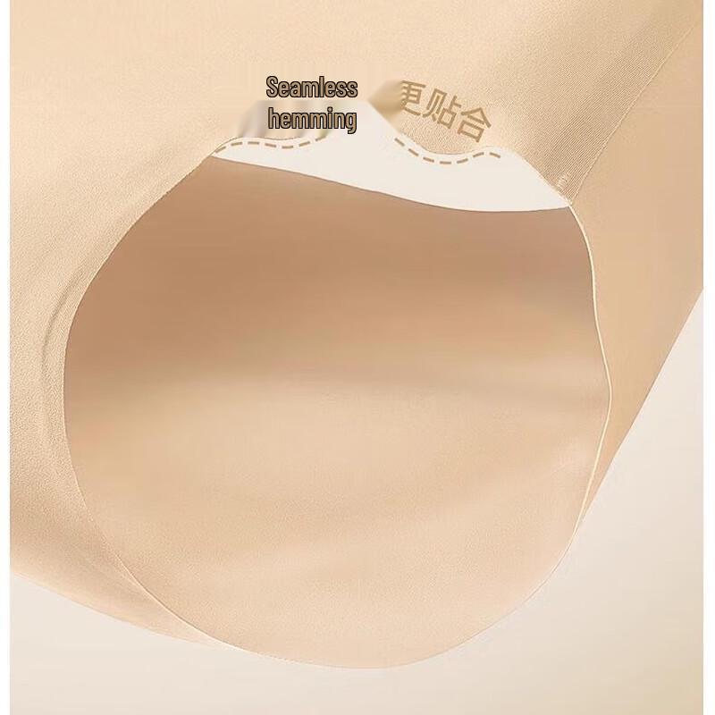 Nei Xiaoban Women's Seamless Nude-Feel Antibacterial Briefs (4-Pack)